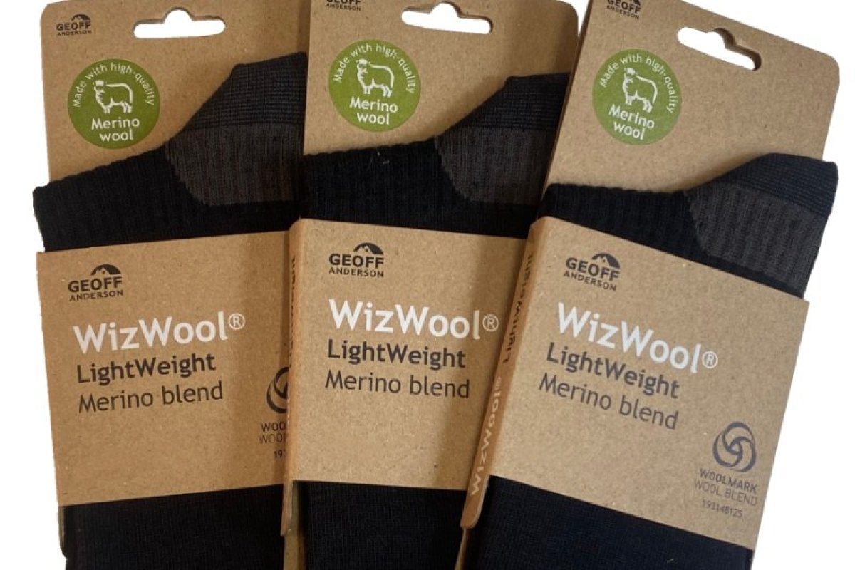 Ponožky Geoff Anderson WizWool Light Weight černé 44-47 710