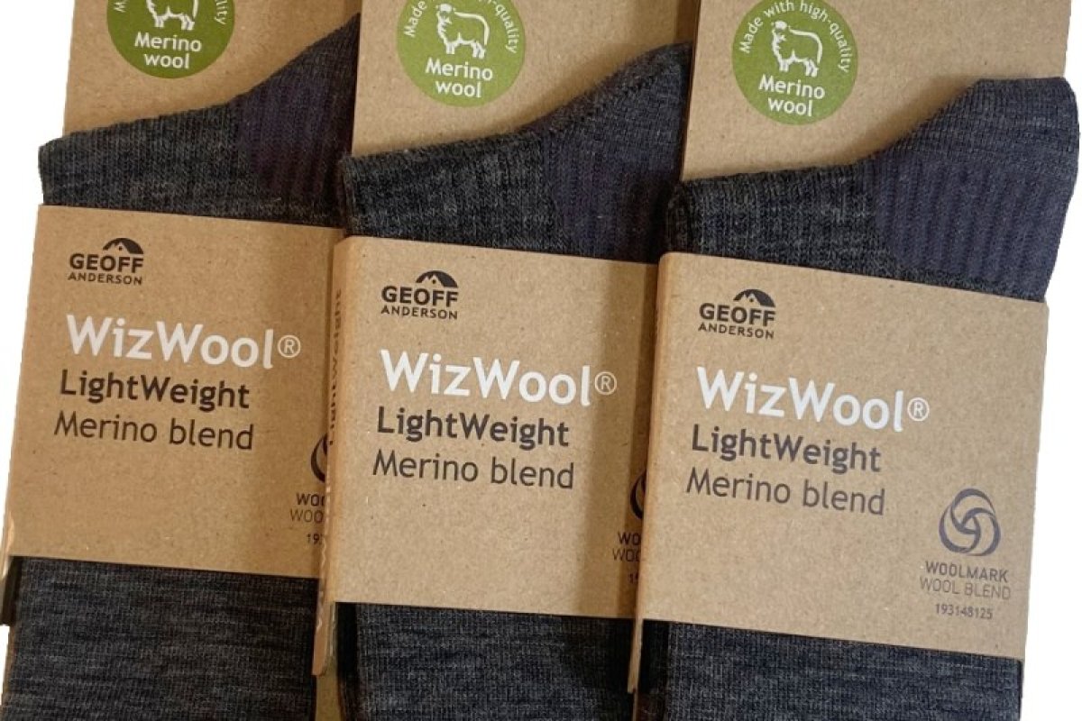 Ponožky Geoff Anderson WizWool Light Weight šedé 37-40 702