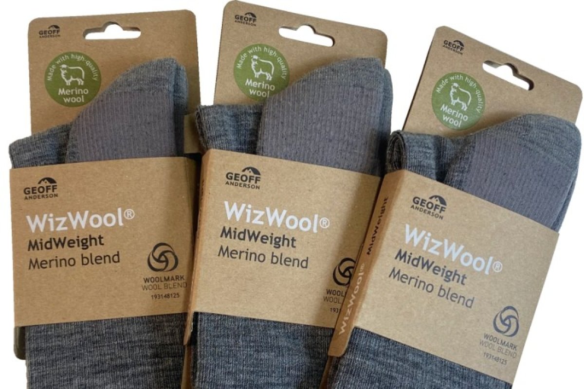 Ponožky Geoff Anderson WizWool Mid Weight šedé 37-40 690