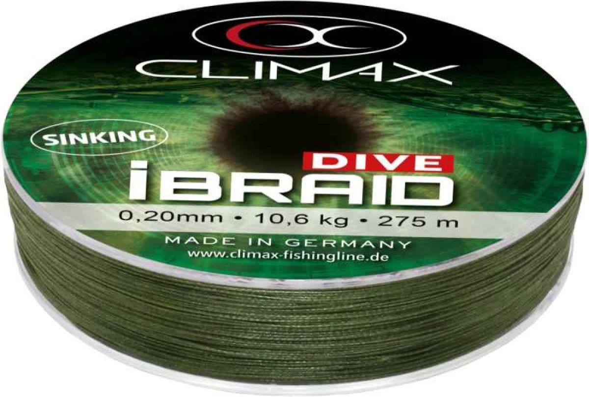 Potápivá šňůra iBraid DIVE olivová 135m 0,15mm 7,5kg