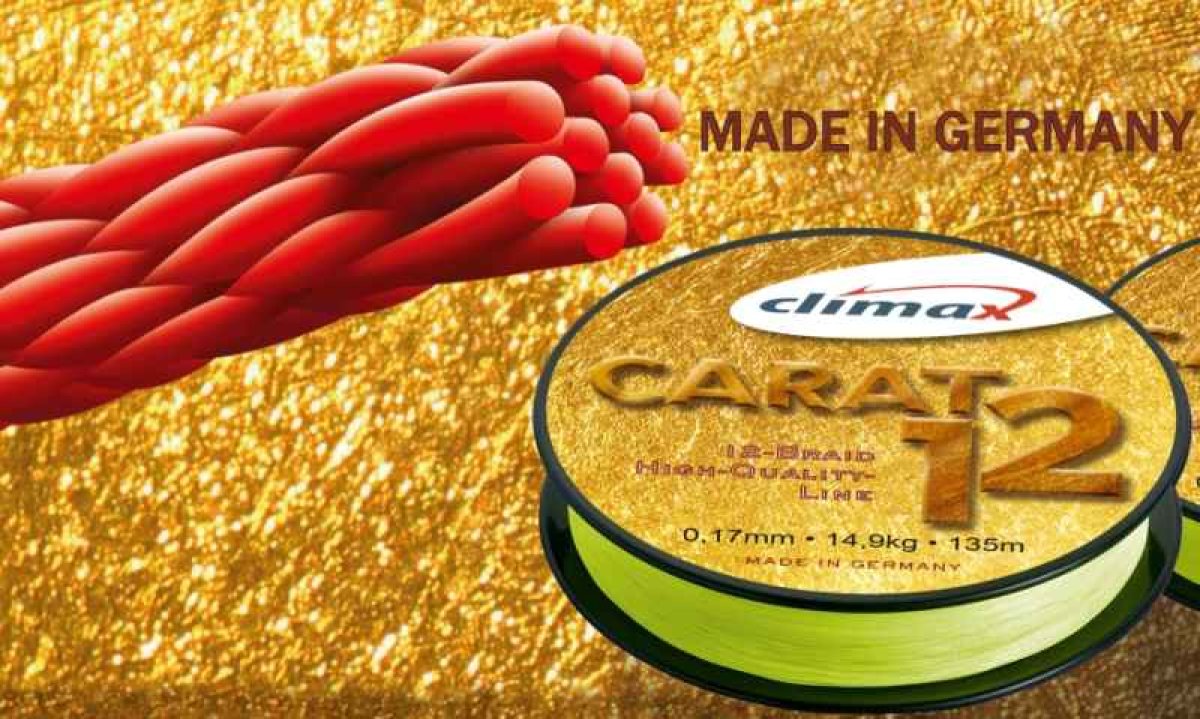Přívlačová šňůra Carat 12 Žlutá 135m 0,13/9,5kg