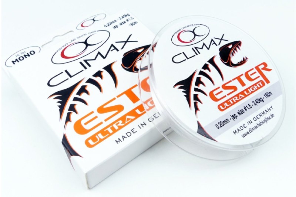 Přívlačový silon CLIMAX ESTER Japan Ultra Light transparent 150m 0,10/