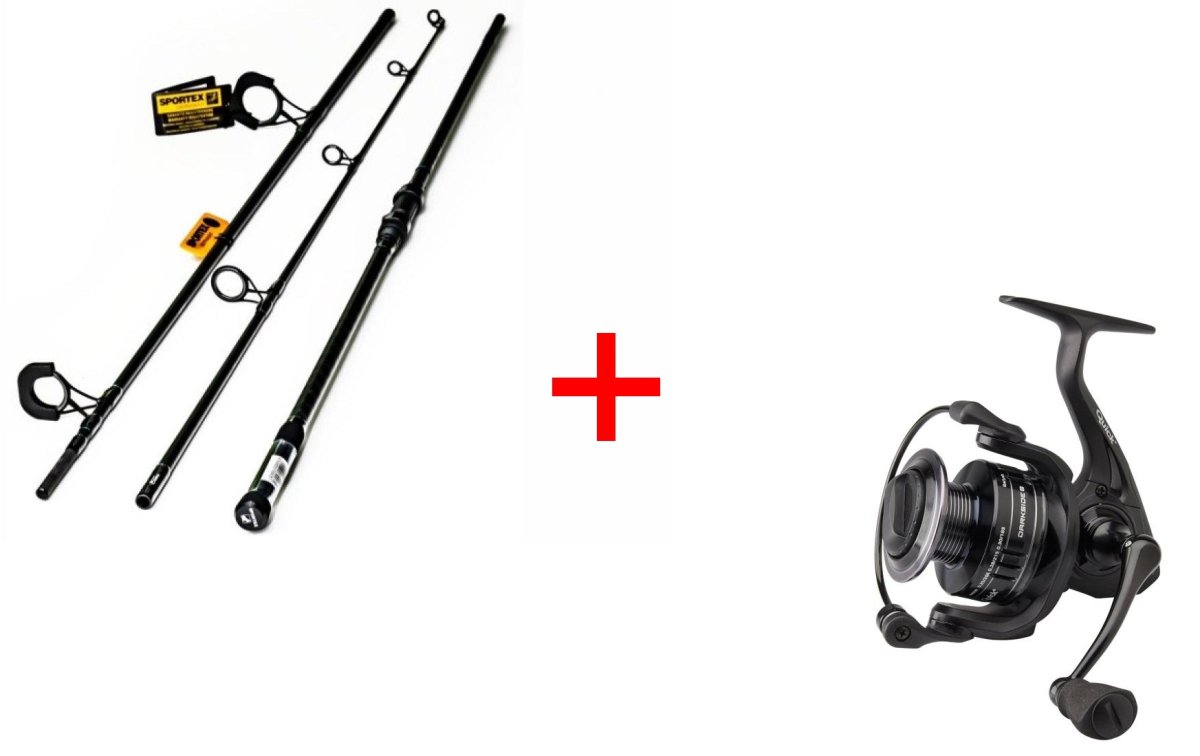 Prut Sportex Competition Carp CS-4 12 ft/3 lb + Naviják DAM DARKSIDE 8 8000 FD 7.1BB