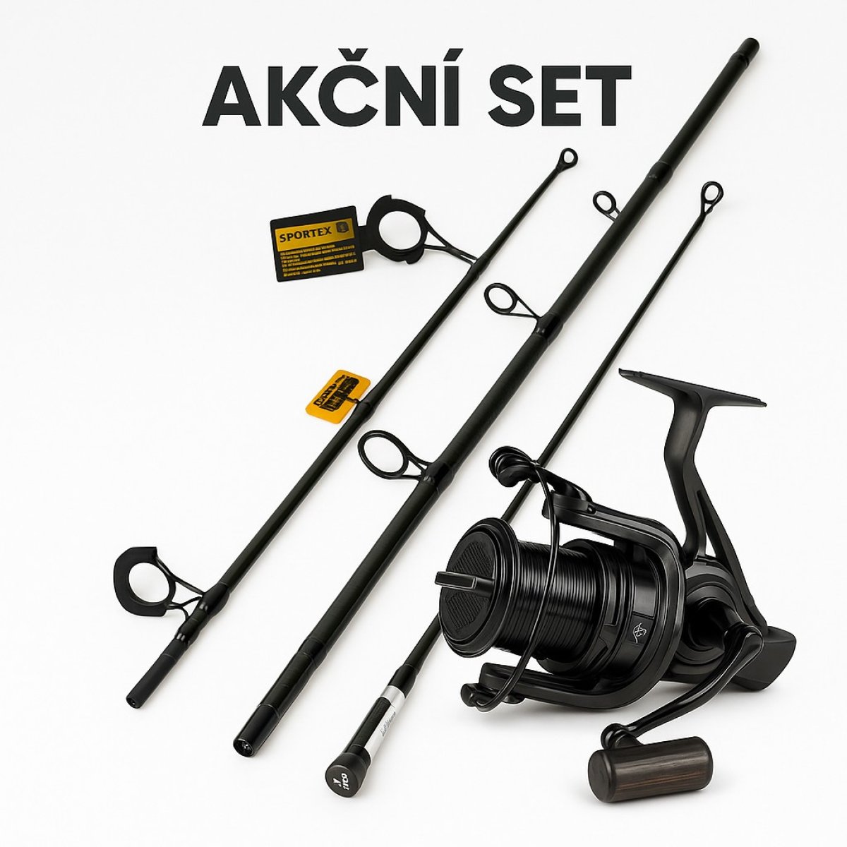 Prut Sportex Competition Carp CS-4 12 ft/3 lb + Naviják Fox 10000XC
