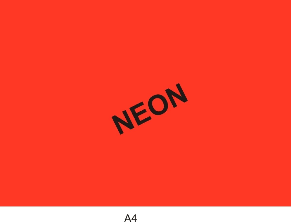 Reklamní tabulka A4 neon.červená 1 bal.(1bal=50ks)