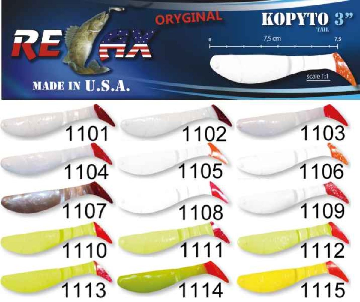 RELAX kopyto RK3-7,5cm - přívlačová nástraha 1106