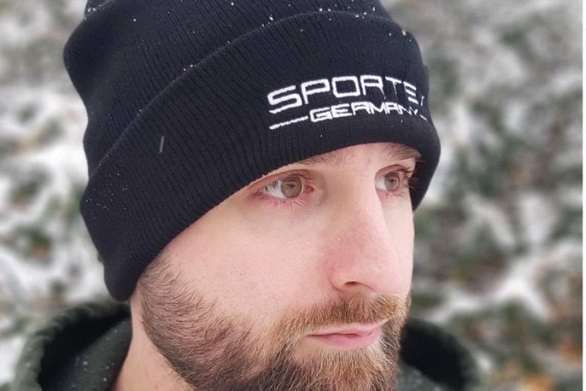 Rybářská čepice SPORTEX s logem černá