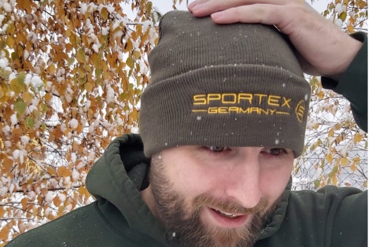 Rybářská čepice SPORTEX s logem zelená