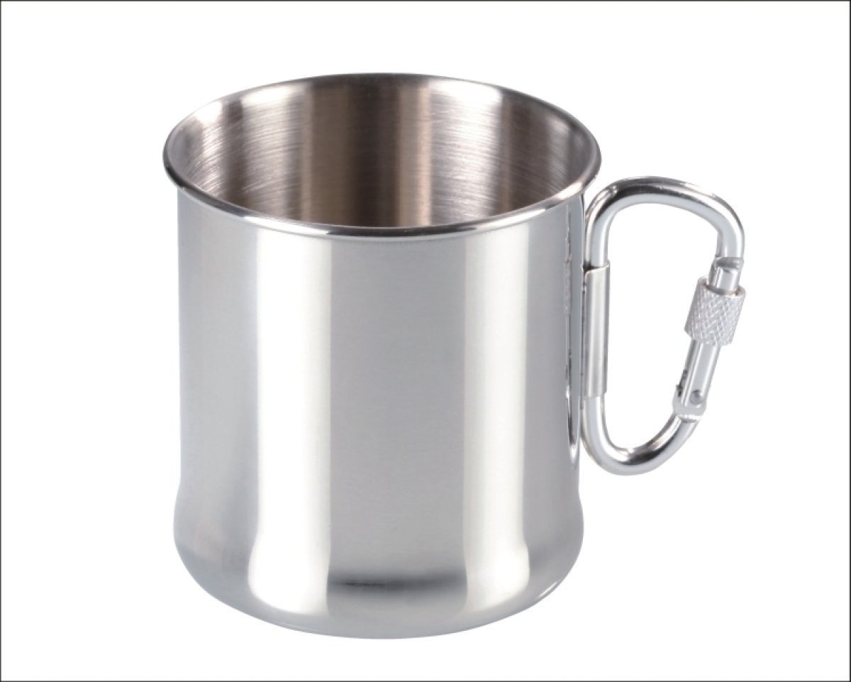 Rybářský hrnek nerezový 270ml s karabinou