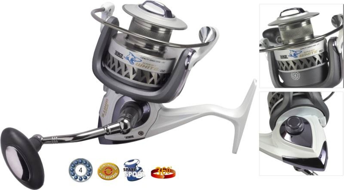 ZEBCO Rybářský naviják s přední brzdou - Great White 60