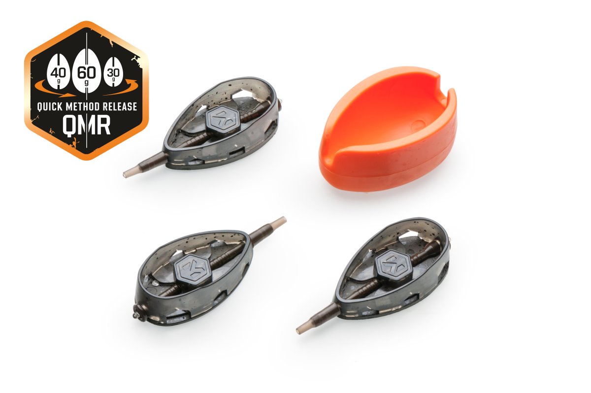 Sada rychlovýměnných method krmítek QMR Flat L (30g + 40g + 50g + mould)