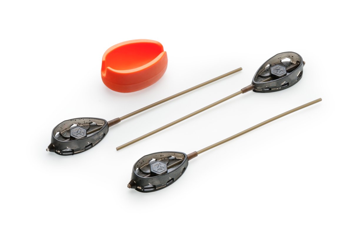 Sada rychlovýměnných method krmítek QMR Flat L long (30g + 40g + 50g + mould)