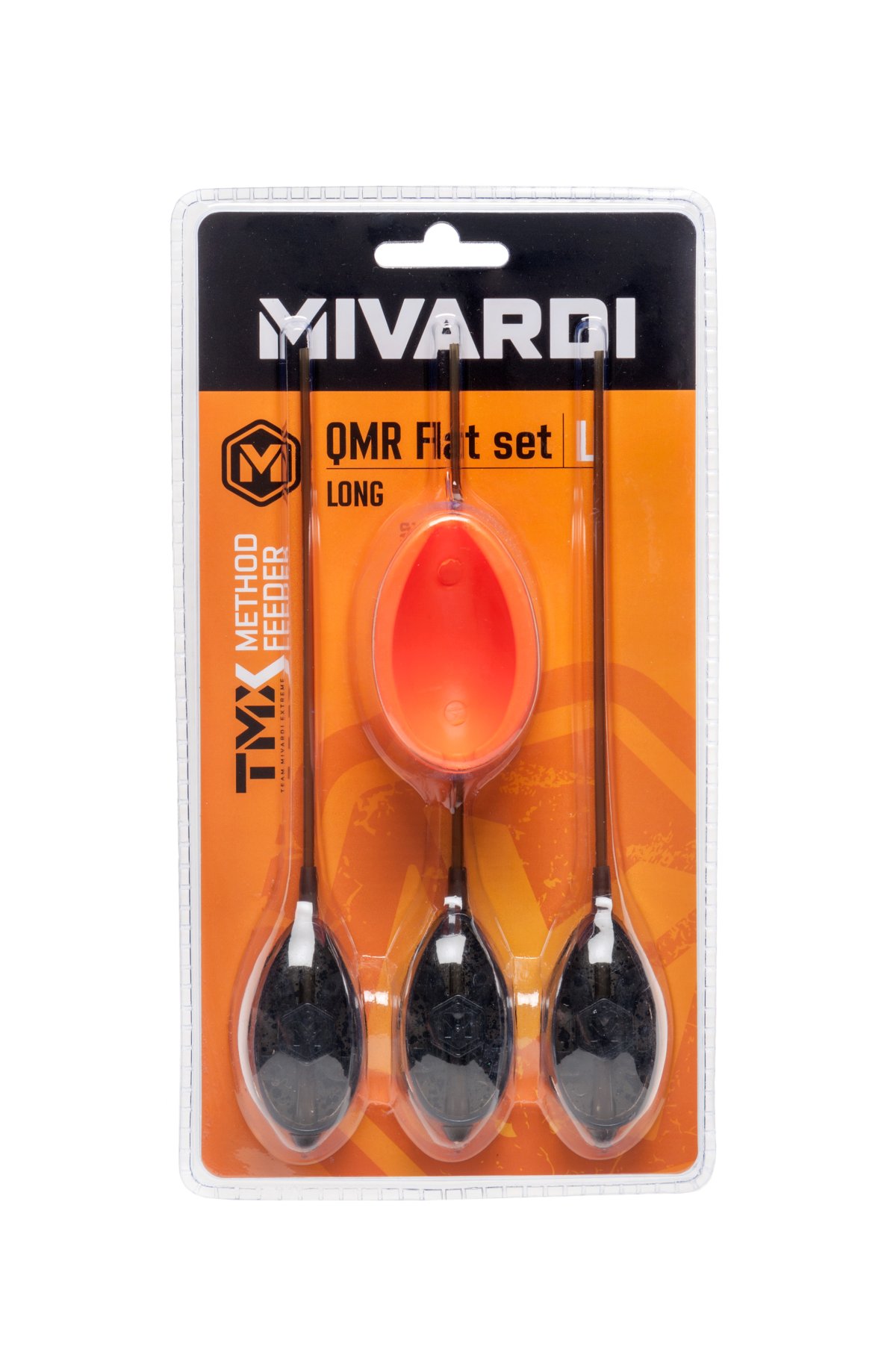 Sada rychlovýměnných method krmítek QMR Flat L long (30g + 40g + 50g + mould)