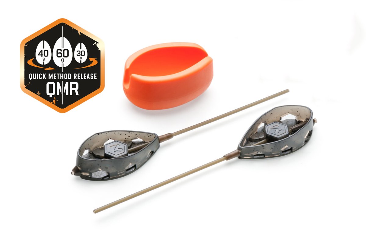 Sada rychlovýměnných method krmítek QMR Flat XL long (50g + 60g + mould)