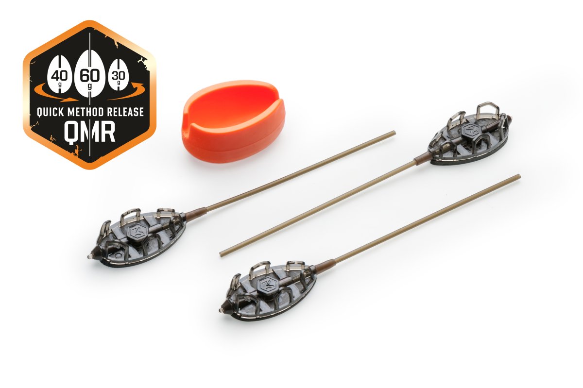 Sada rychlovýměnných method krmítek QMR Grip L long (30g + 40g + 50g + mould)