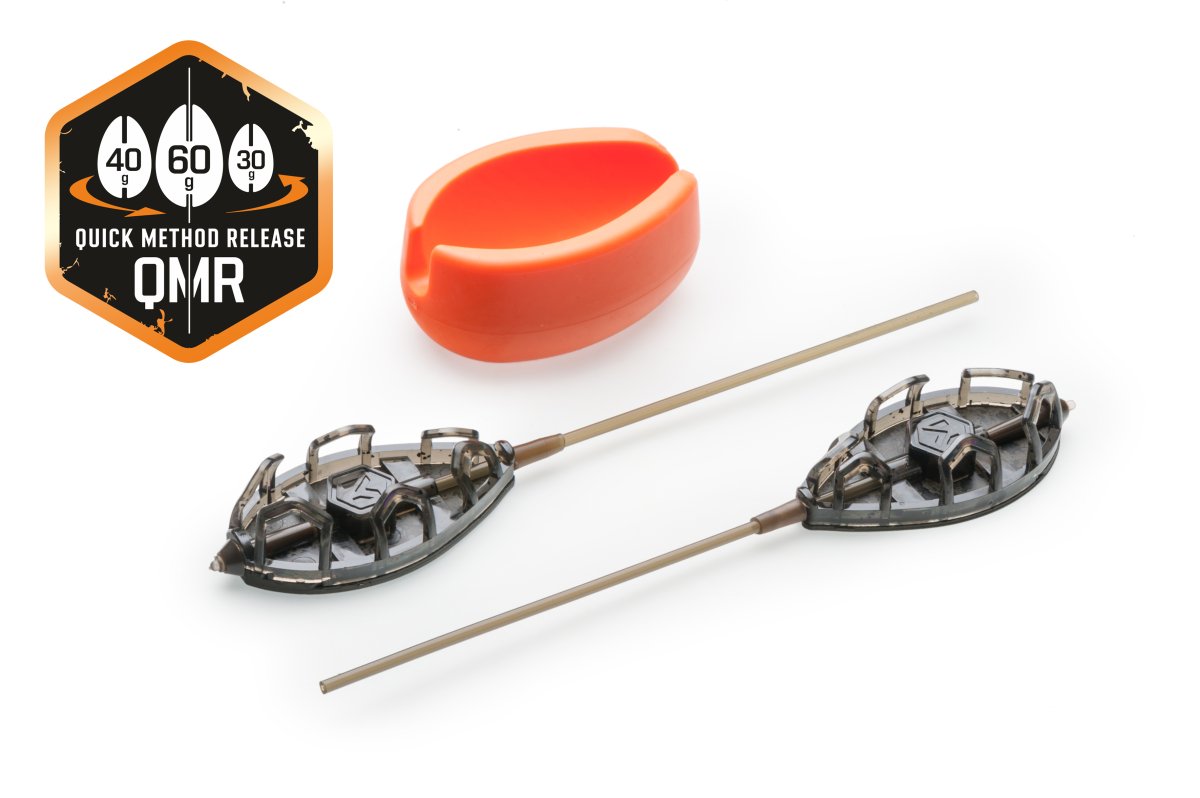 Sada rychlovýměnných method krmítek QMR Grip XL long (50g + 60g + mould)