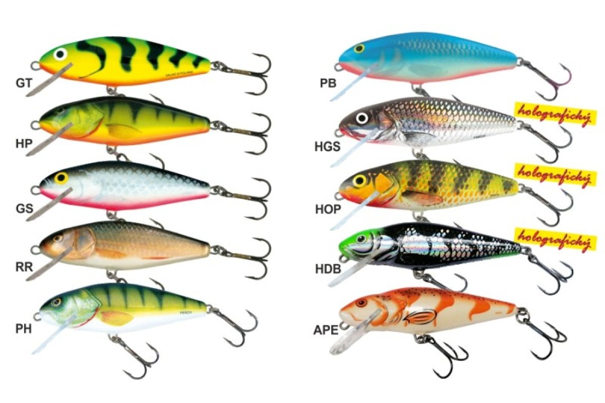 Salmo rybářské woblery perch PH12F HDG Salmo rybářské woblery perch PH12F HDG