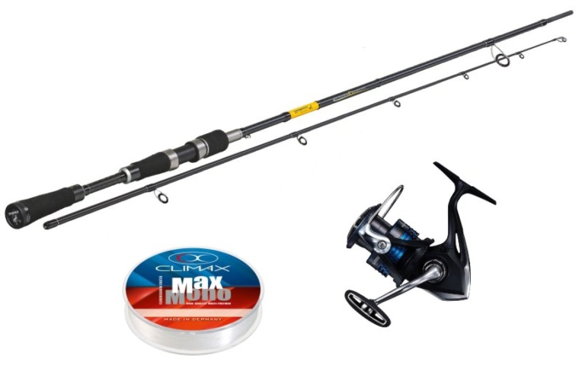 Set SPORTEX Black Pearl GT-3 2,1m/20g+SHIMANO Nexave+vlasec 7636