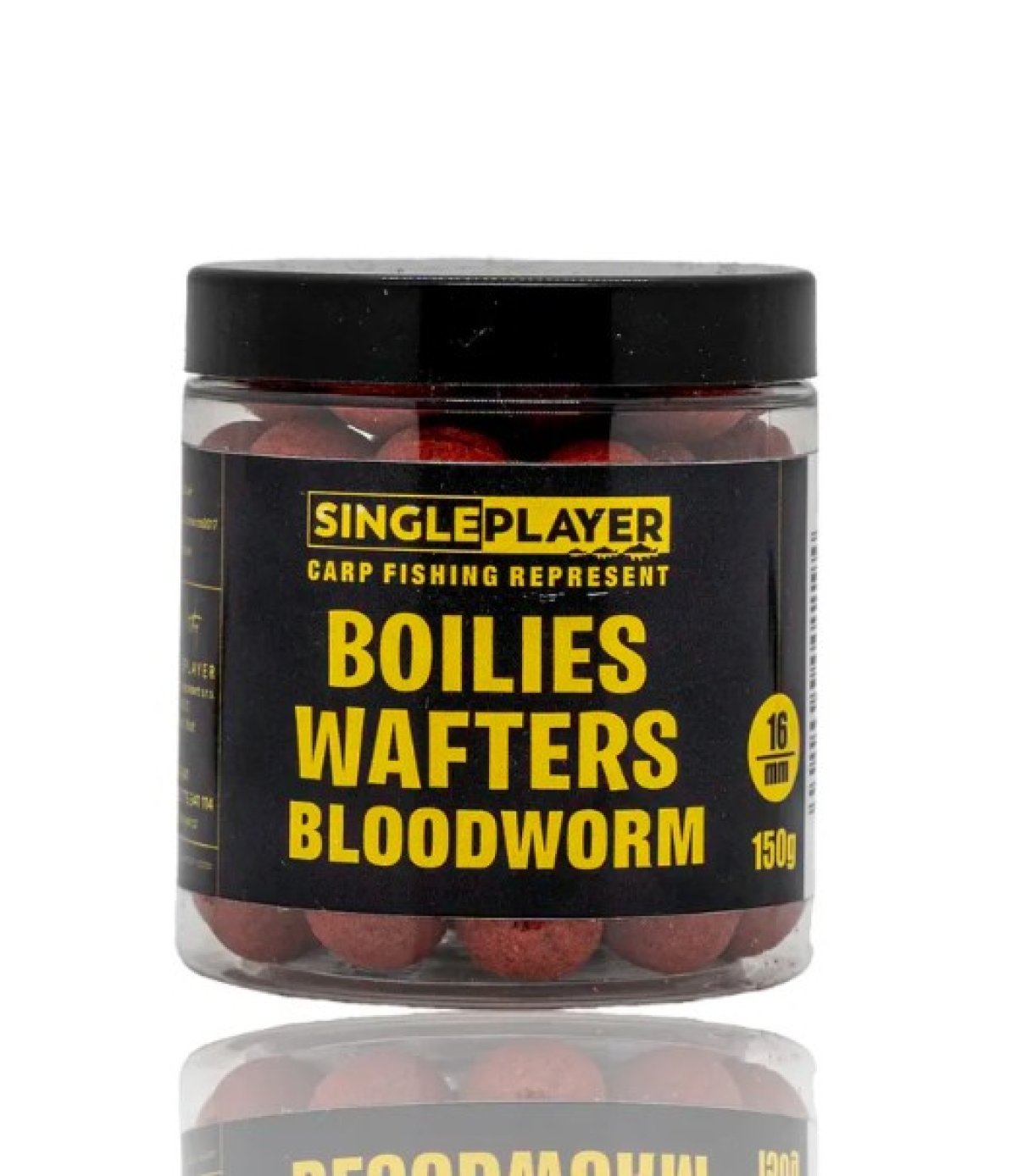 SINGLEPLAYER Boilies Wafters Bloodworm 150g 16mm SINGLEPLAYER Boilies Wafters Bloodworm 150g 16mm