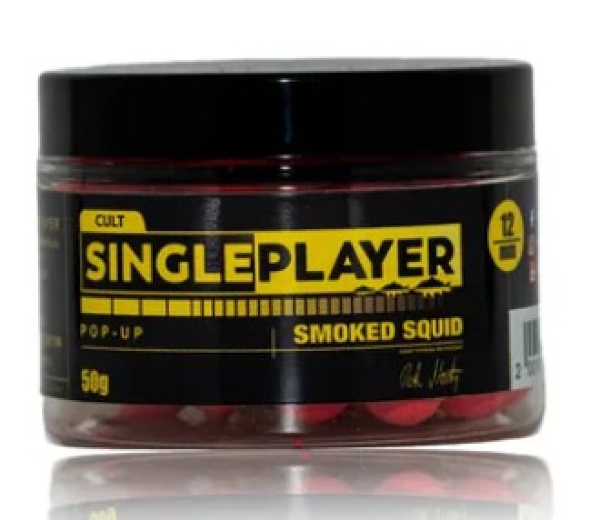 SINGLEPLAYER Pop-up boilie Smoked Squid 50g 12mm SINGLEPLAYER Pop-up boilie Smoked Squid 50g 12mm