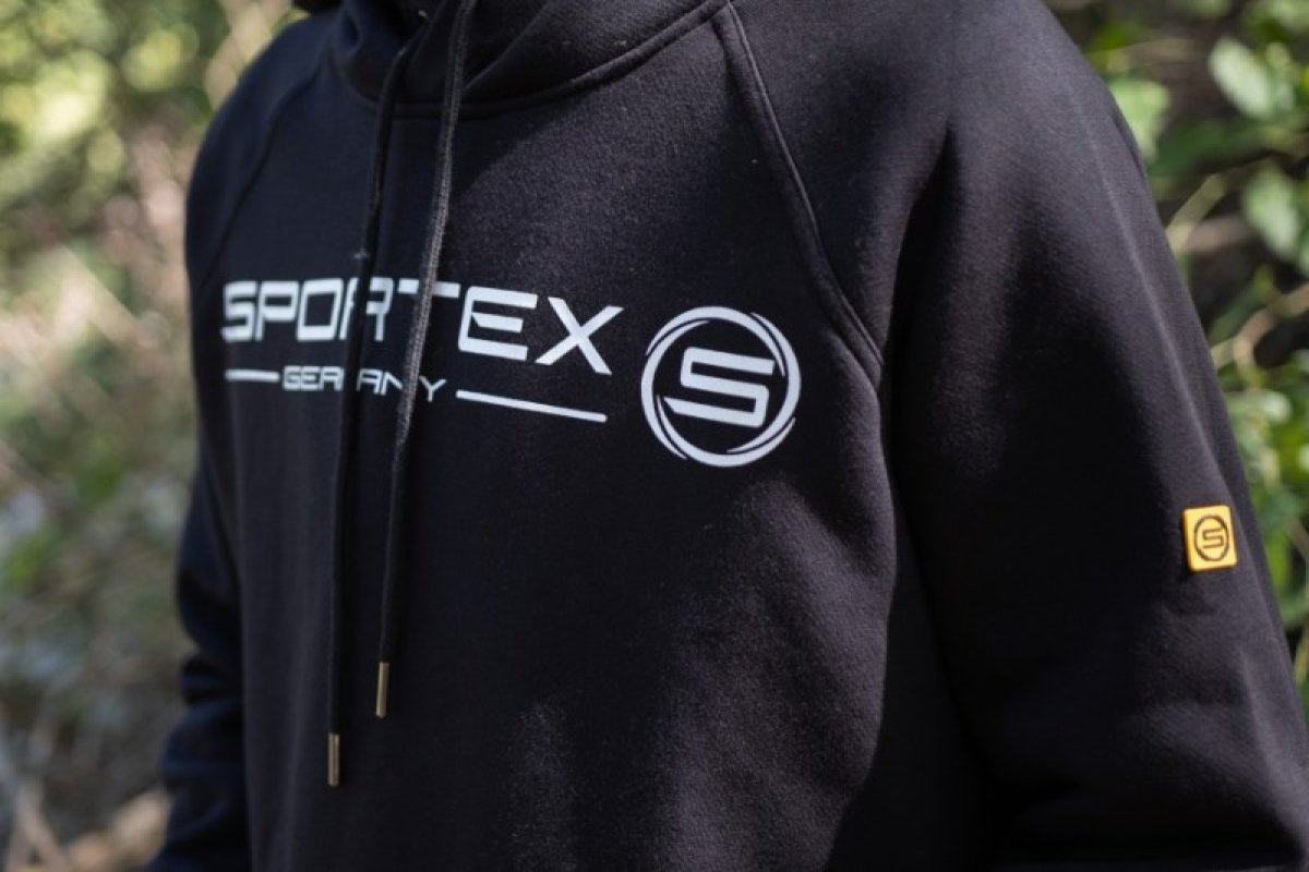 Sportex rybářská mikina s kapucí černá vel.XXL