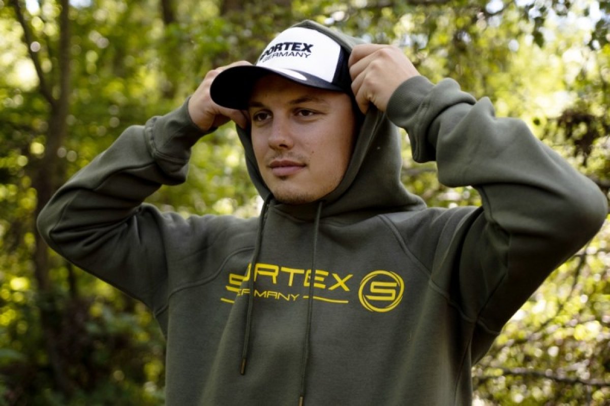 Sportex rybářská mikina s kapucí zelená vel. 4xl
