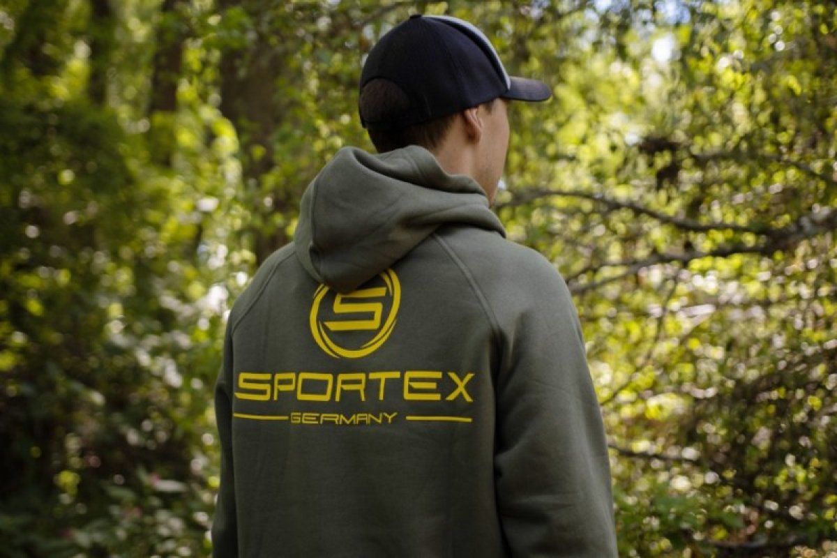 Sportex rybářská mikina s kapucí zelená vel.S