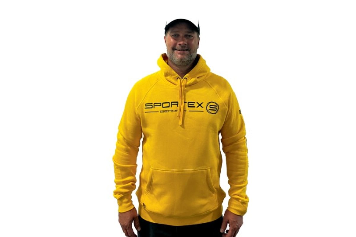 Sportex rybářská mikina s kapucí žlutá vel.XL