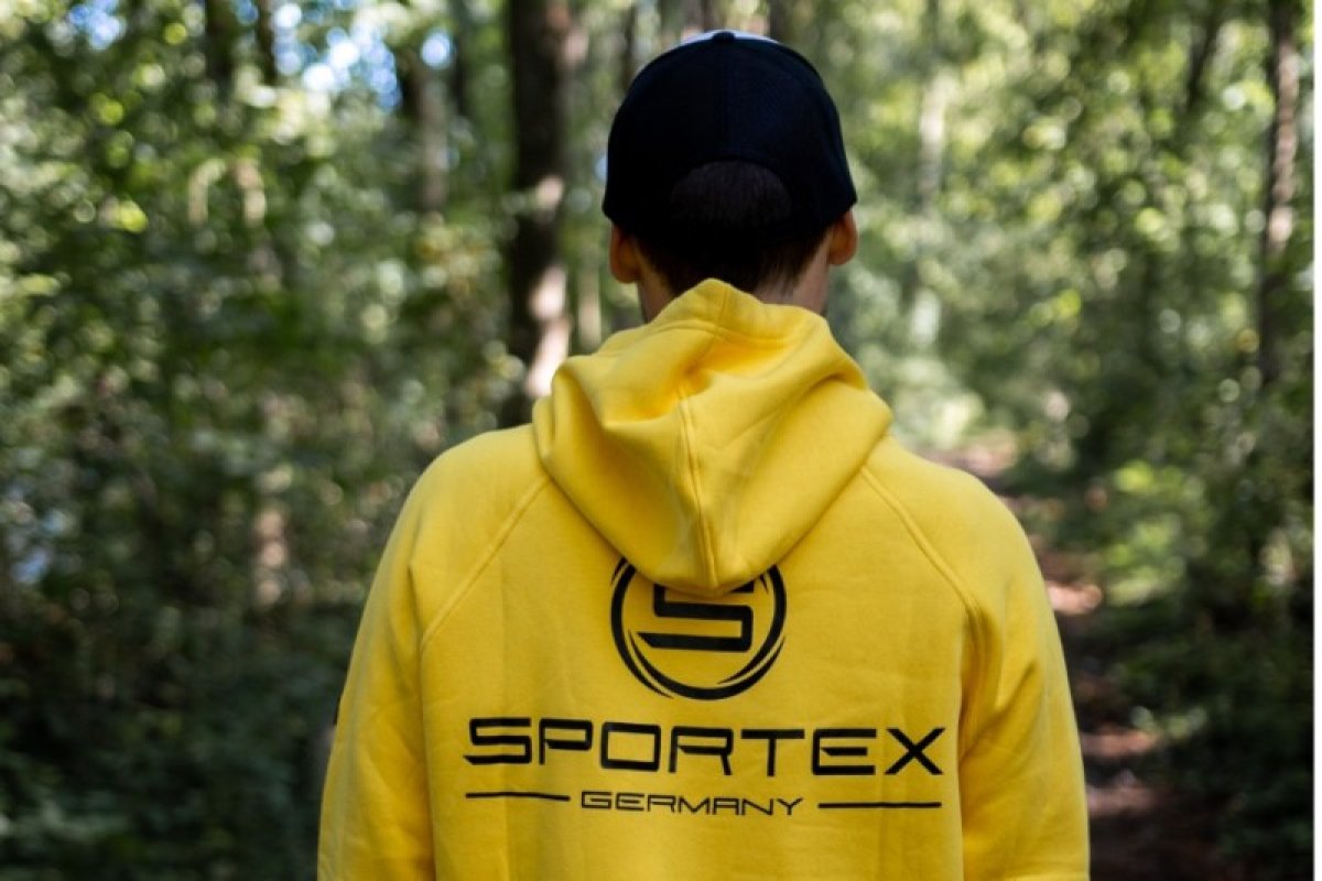 Sportex rybářská mikina s kapucí žlutá vel.XL
