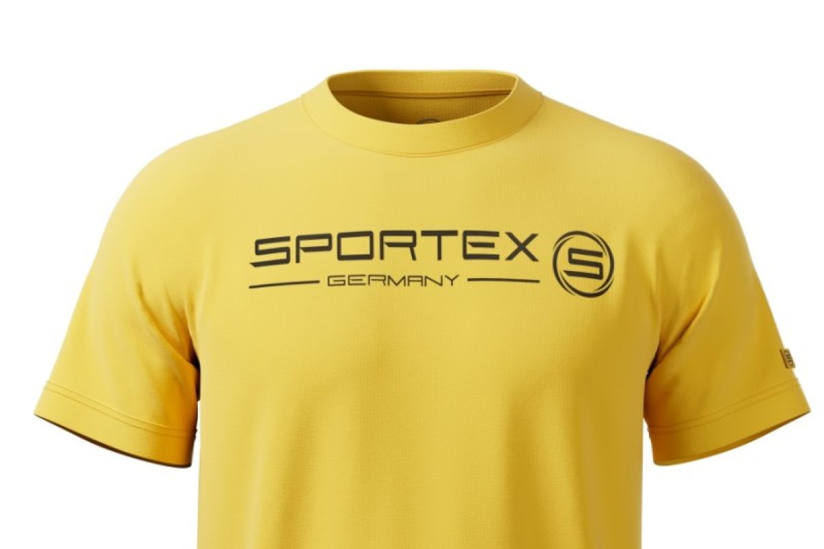 Sportex rybářské tričko T-Shirt žluté s logem vel.4xl