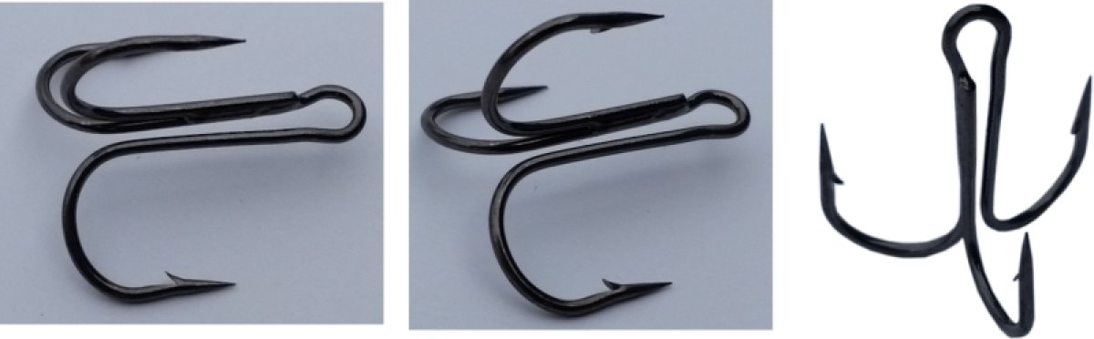SPORTS Open Shank Treble Hooks-s volným ram. č.2