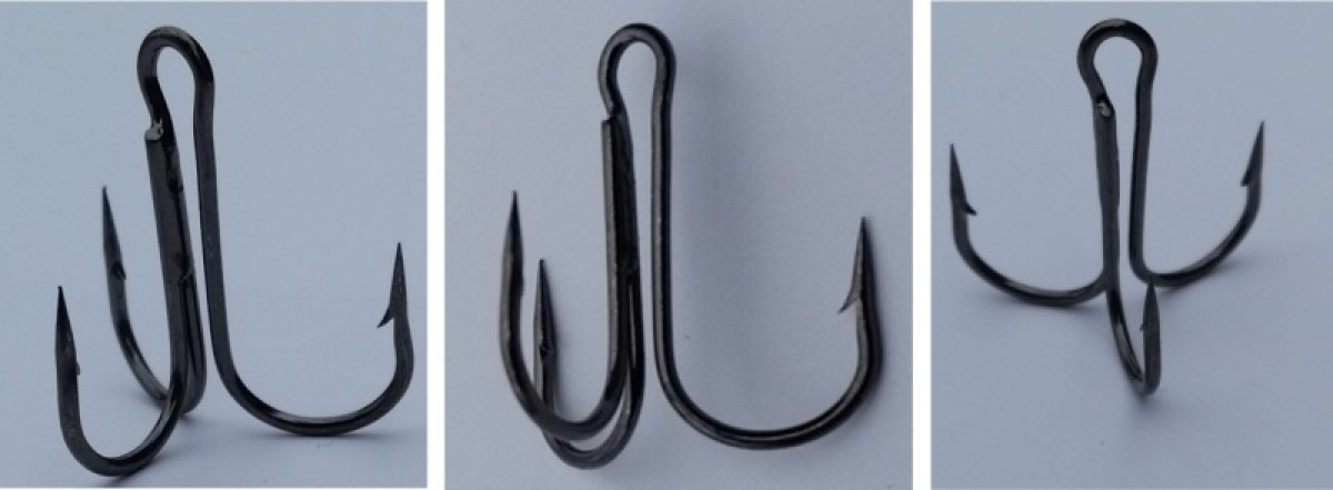 SPORTS Open Shank Treble Hooks-s volným ram. č.2