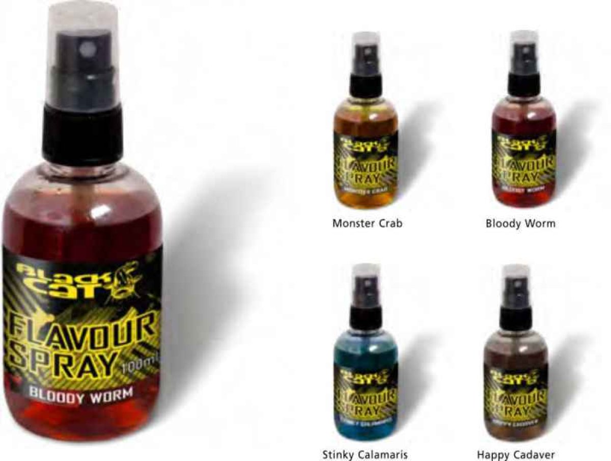 Sumcový dip ve spreji Black Cat Flavour Spray 100ml Stinky Calamaris