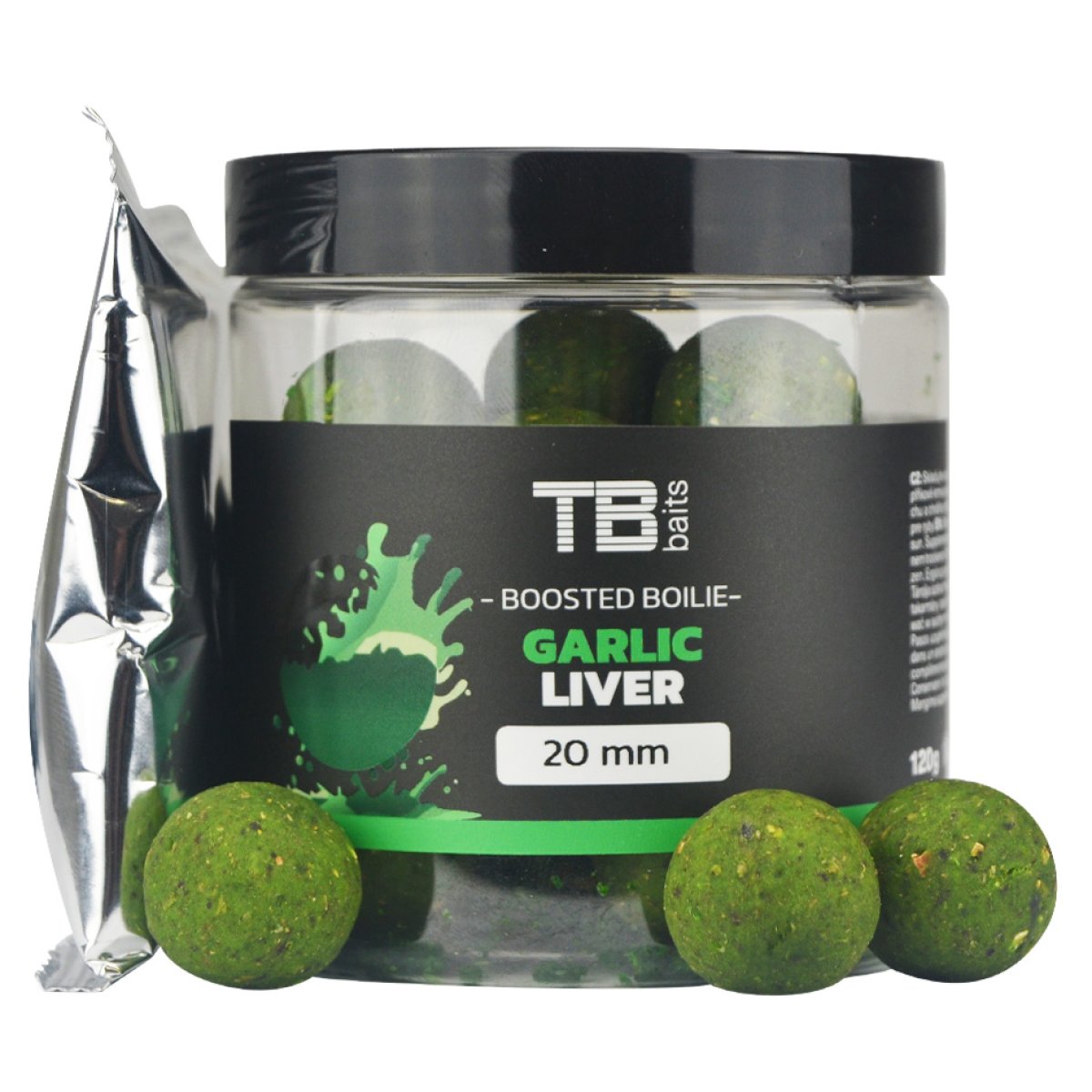 TB Baits Boosterované Boilie Garlic Liver 120 g - 24 mm