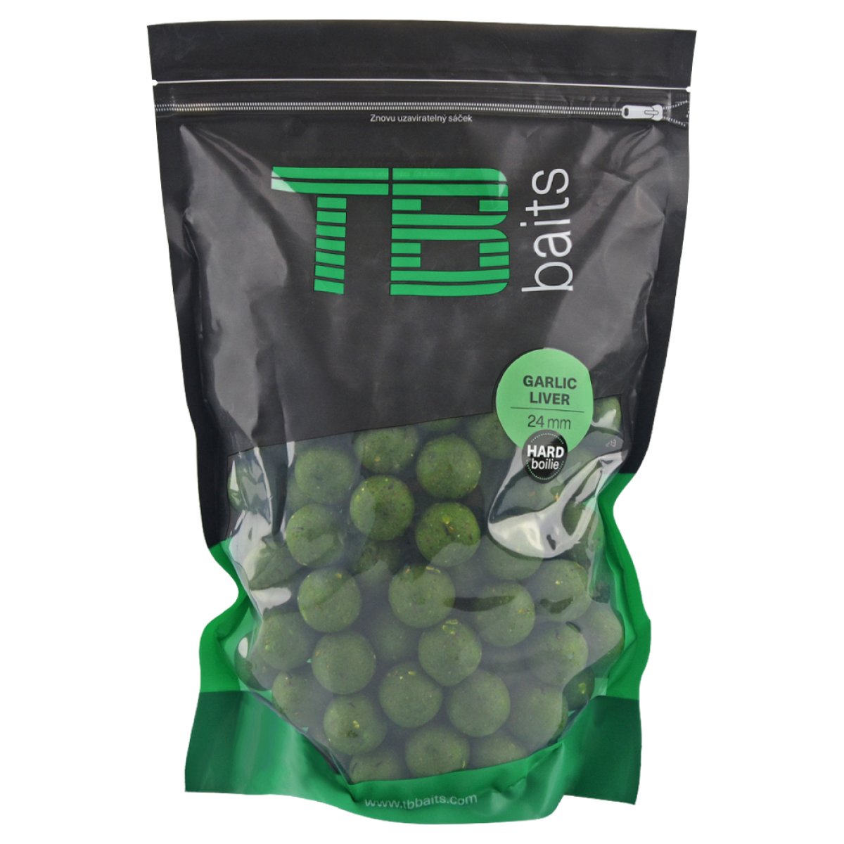 TB Baits Hard Boilie Garlic Liver - 1 kg 24 mm