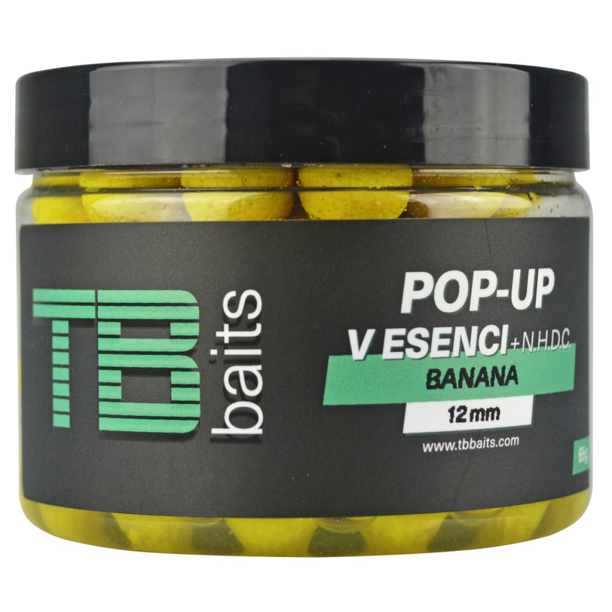TB Baits Plovoucí Boilie Pop-Up Banana + NHDC 65 g - 16 mm