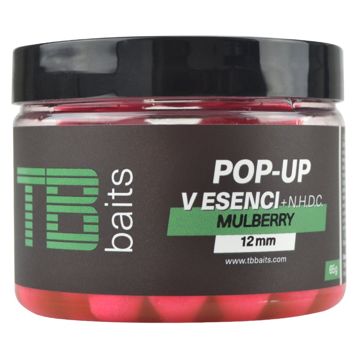 TB Baits Plovoucí Boilie Pop-Up Mulberry + NHDC 65 g - 12 mm