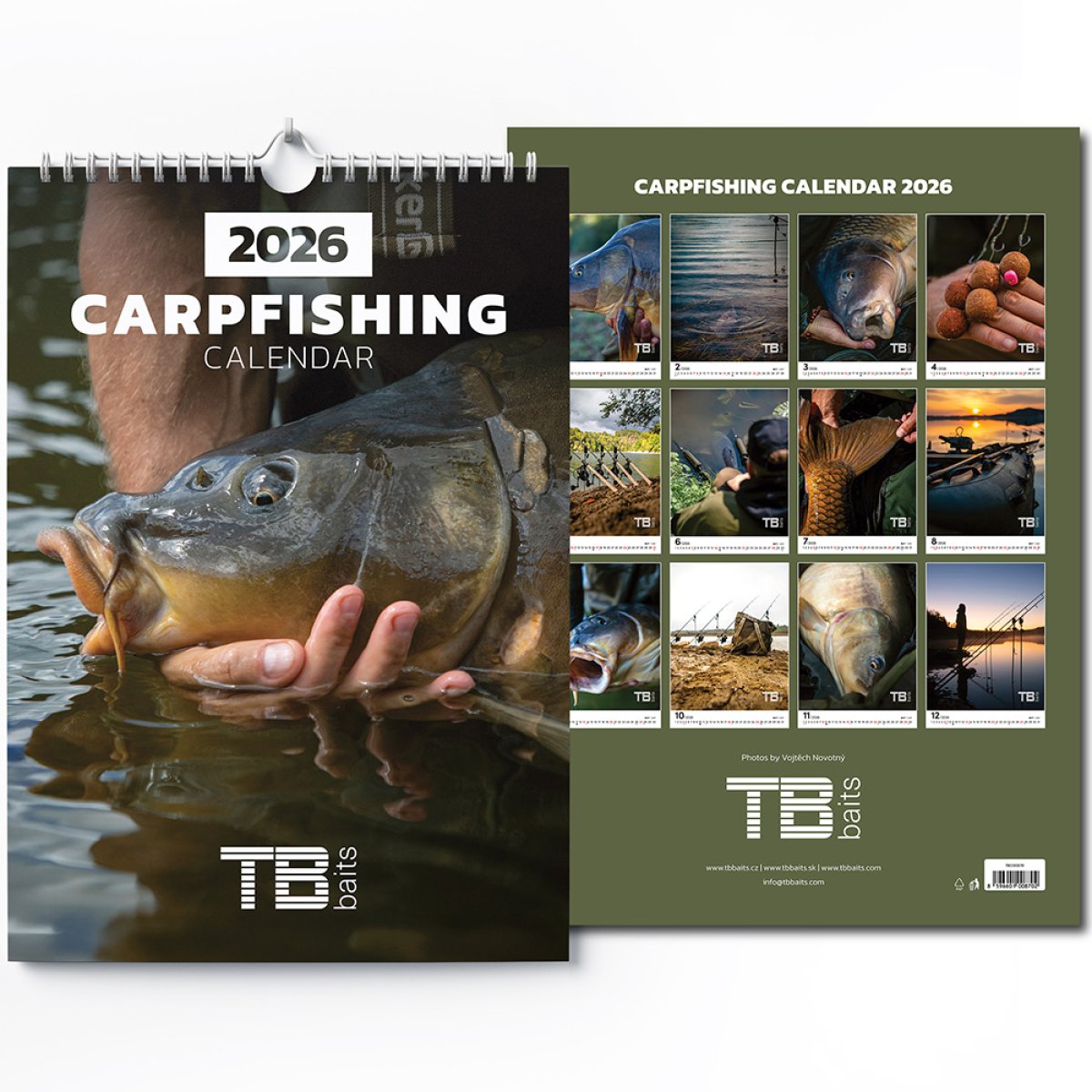 TB Baits Rybářský Kalendář Carpfishing 2026