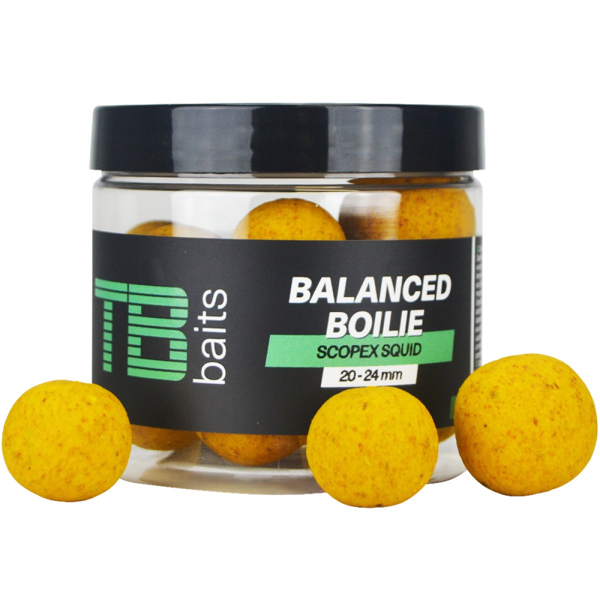 TB Baits Vyvážené Boilie Balanced + Atraktor Scopex Squid 100 g 20-24 mm