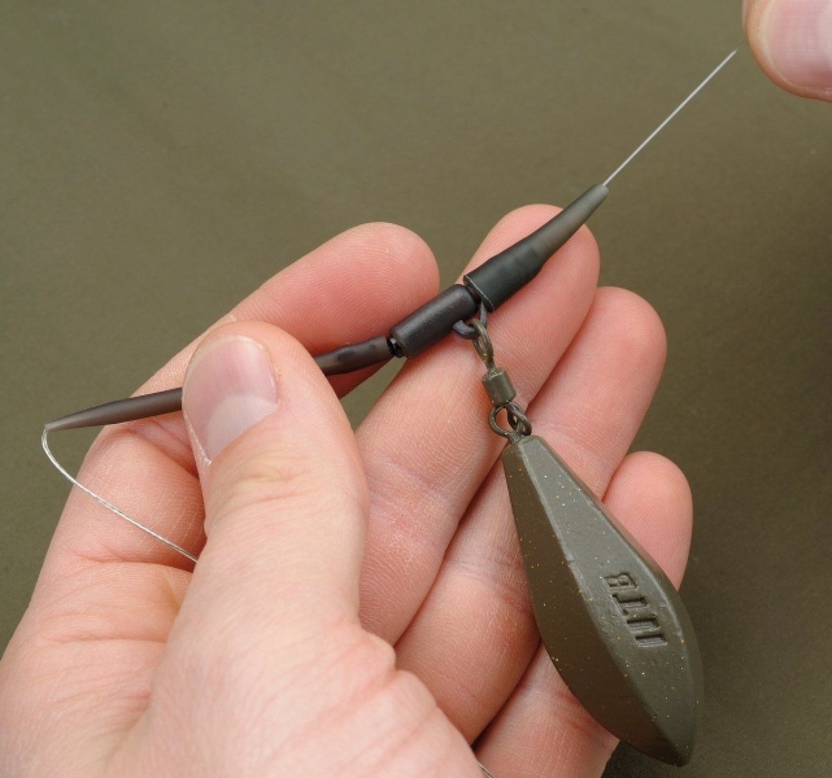 TB FC Safety Lead clip / 10ks barva Silt
