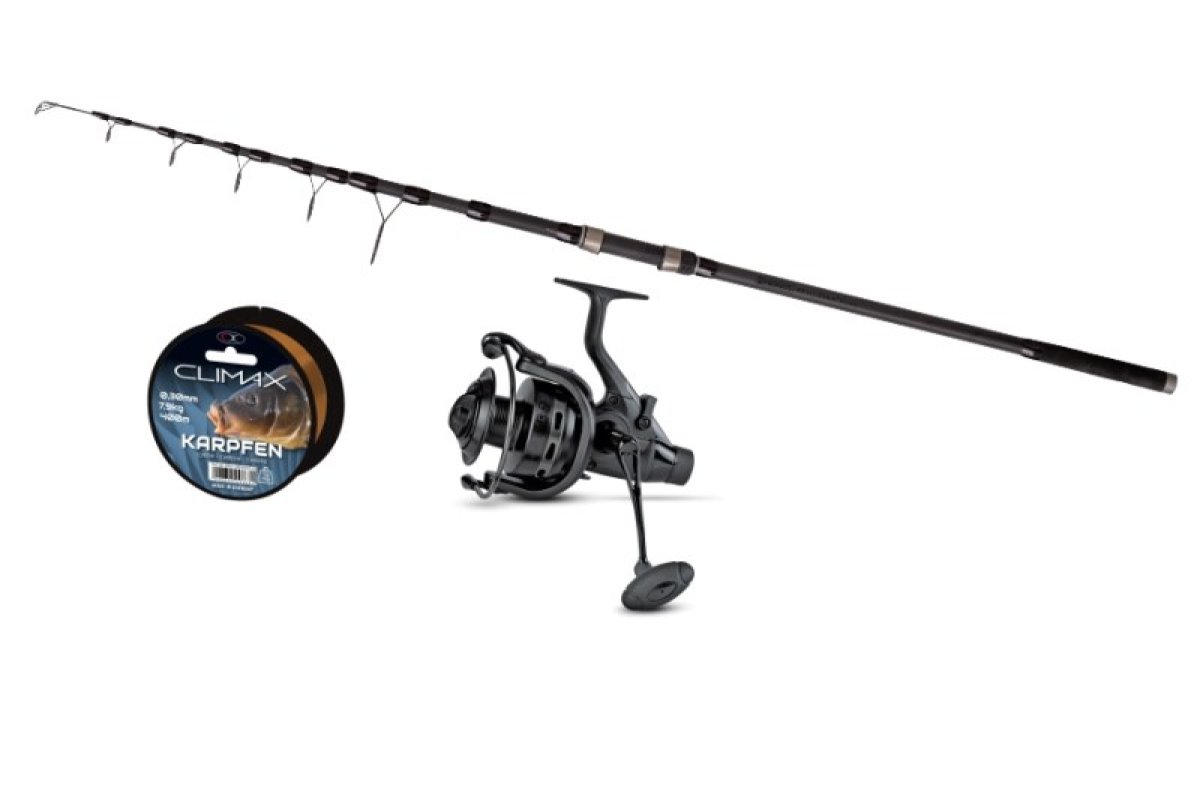 ZEBCO Teleskopický prut 3,9m/3lbs + naviják After Dark 80