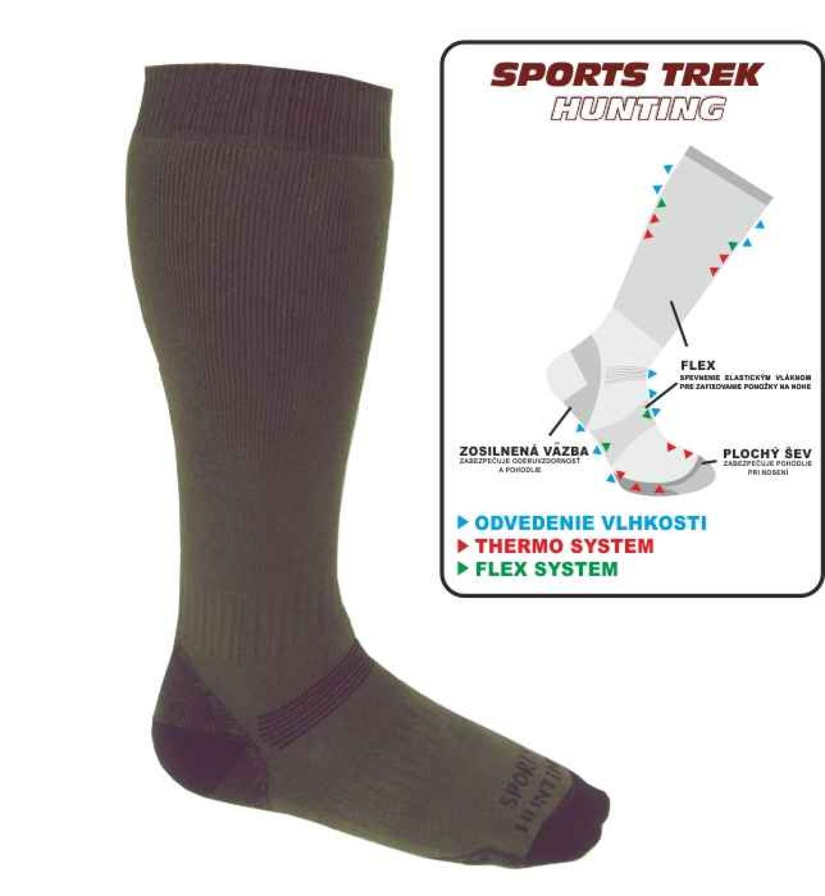 Thermo podkolenky SPORTS Trek HUNTING 37-40