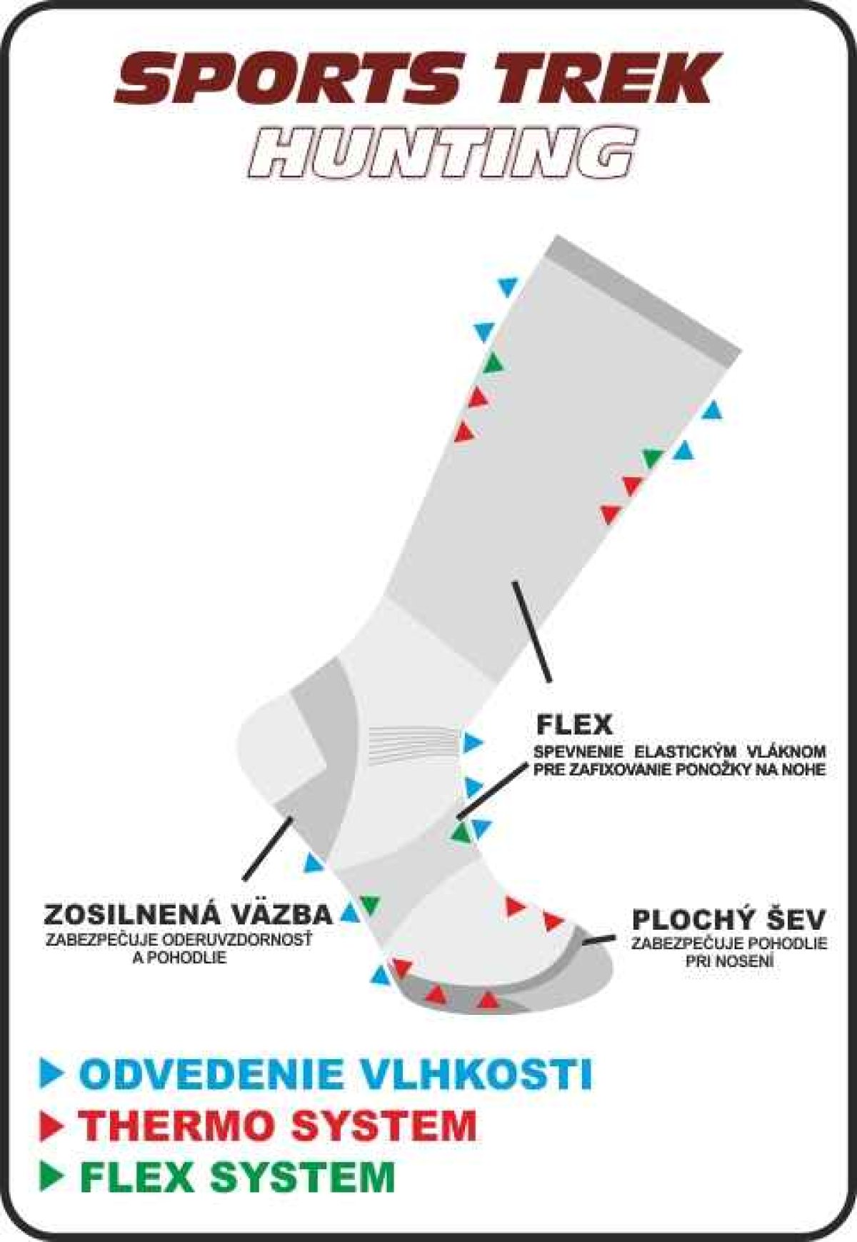 Thermo podkolenky SPORTS Trek HUNTING 37-40