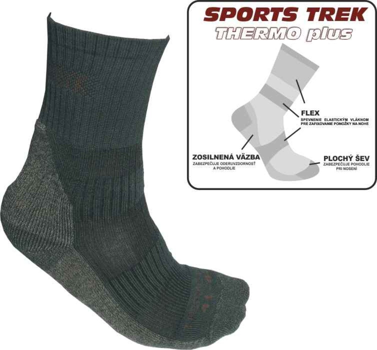 Thermo ponožky SPORTS Trek Thermo plus 37-40 Thermo ponožky SPORTS Trek Thermo plus 37-40