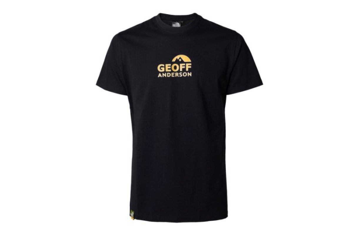 Tričko Geoff Anderson Organic Tee black, orange logo 3XL Tričko Geoff Anderson Organic Tee black, orange logo 3XL