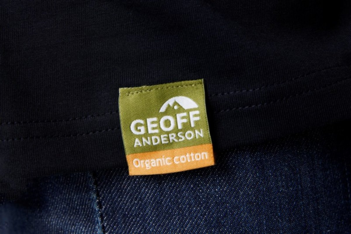 Tričko Geoff Anderson Organic Tee black, orange logo M Tričko Geoff Anderson Organic Tee black, orange logo M