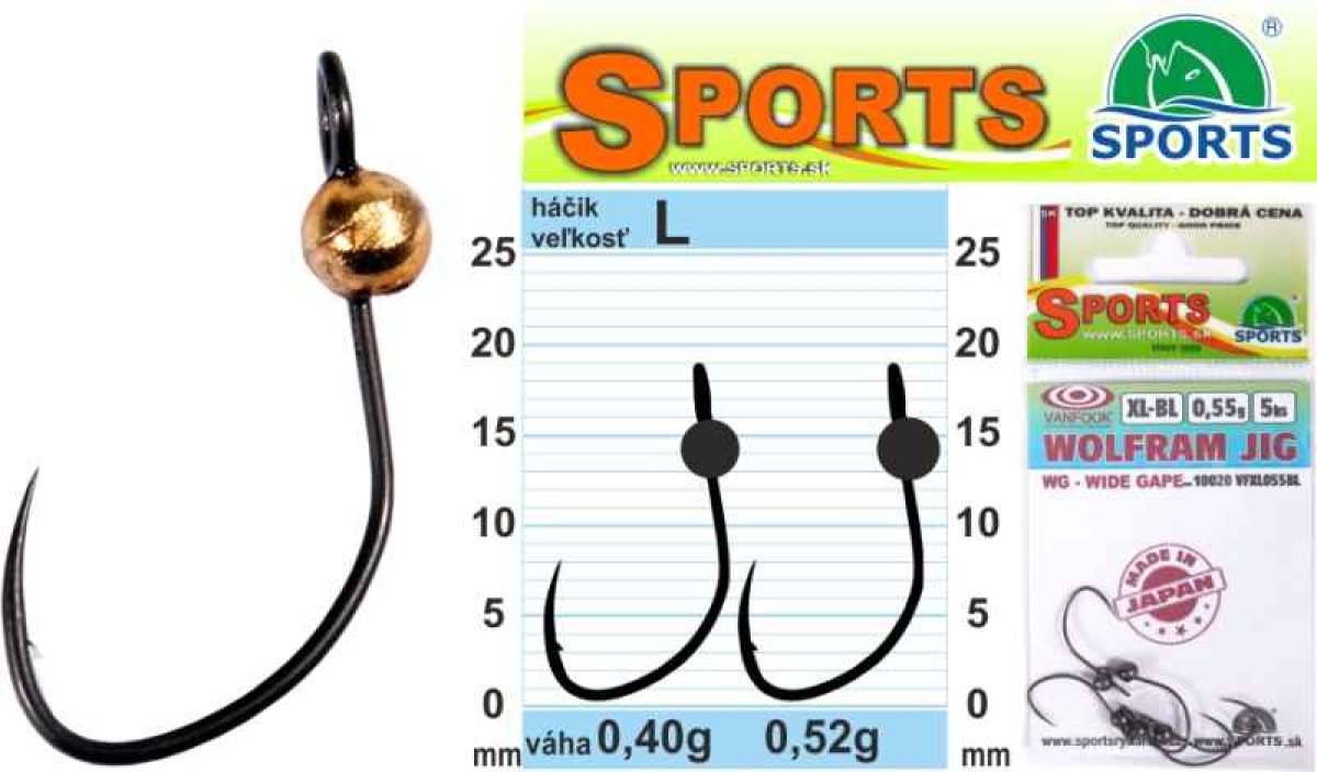 Vanfook Wolfram JIG WG 5ks L-0,40g