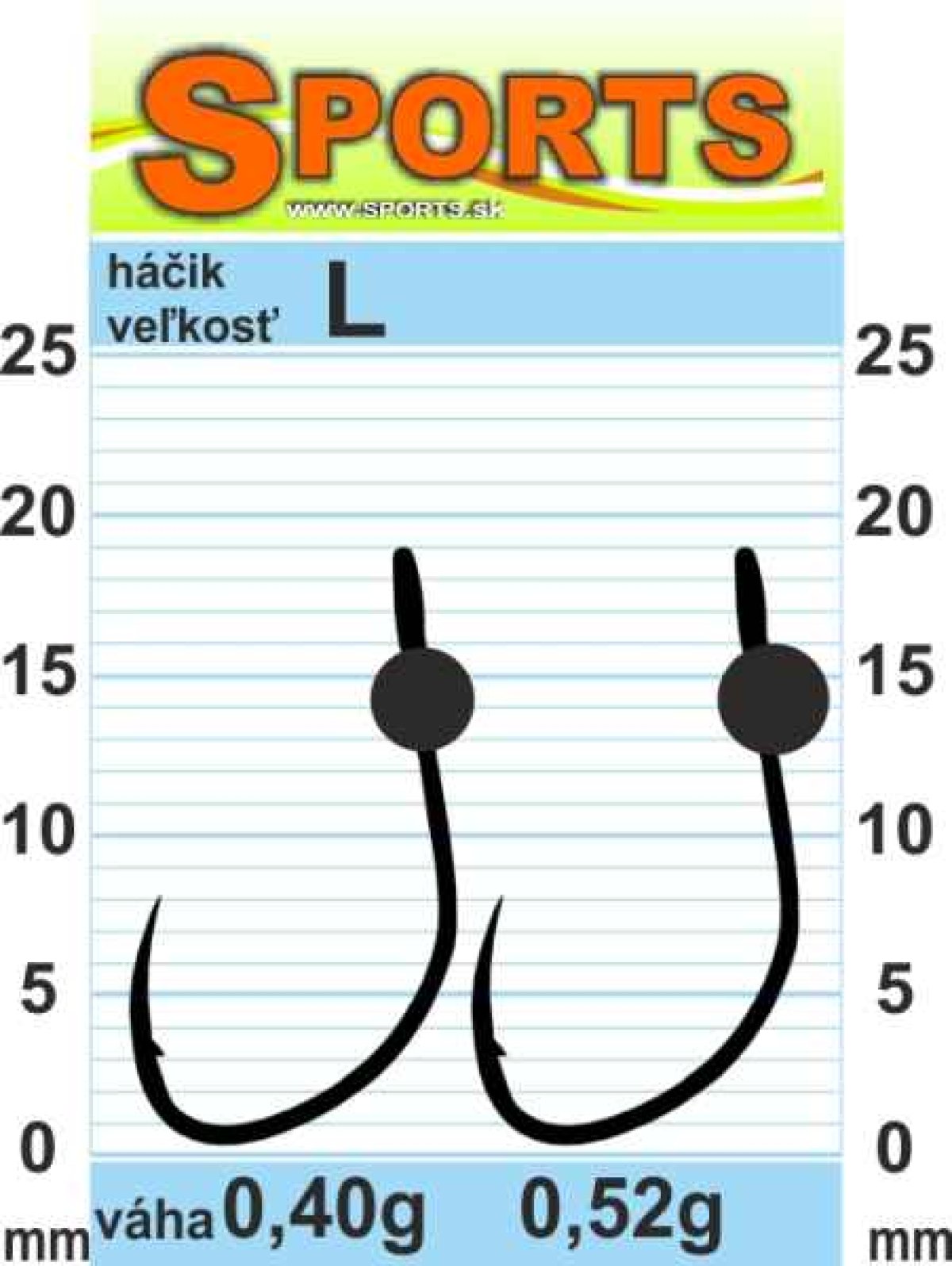 Vanfook Wolfram JIG WG BL bez proti hrotu 5ks L-0,52g