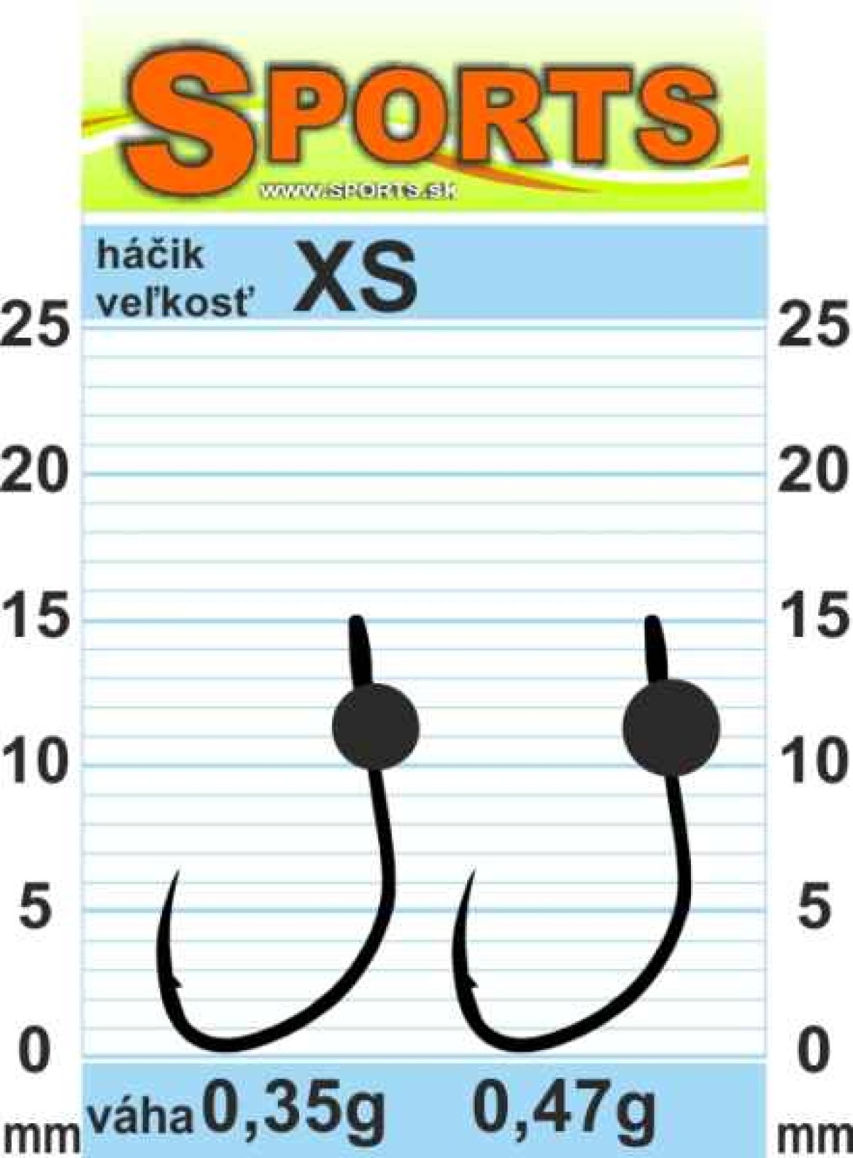 Vanfook Wolfram JIG WG BL bez proti hrotu 5ks XS-0,47g