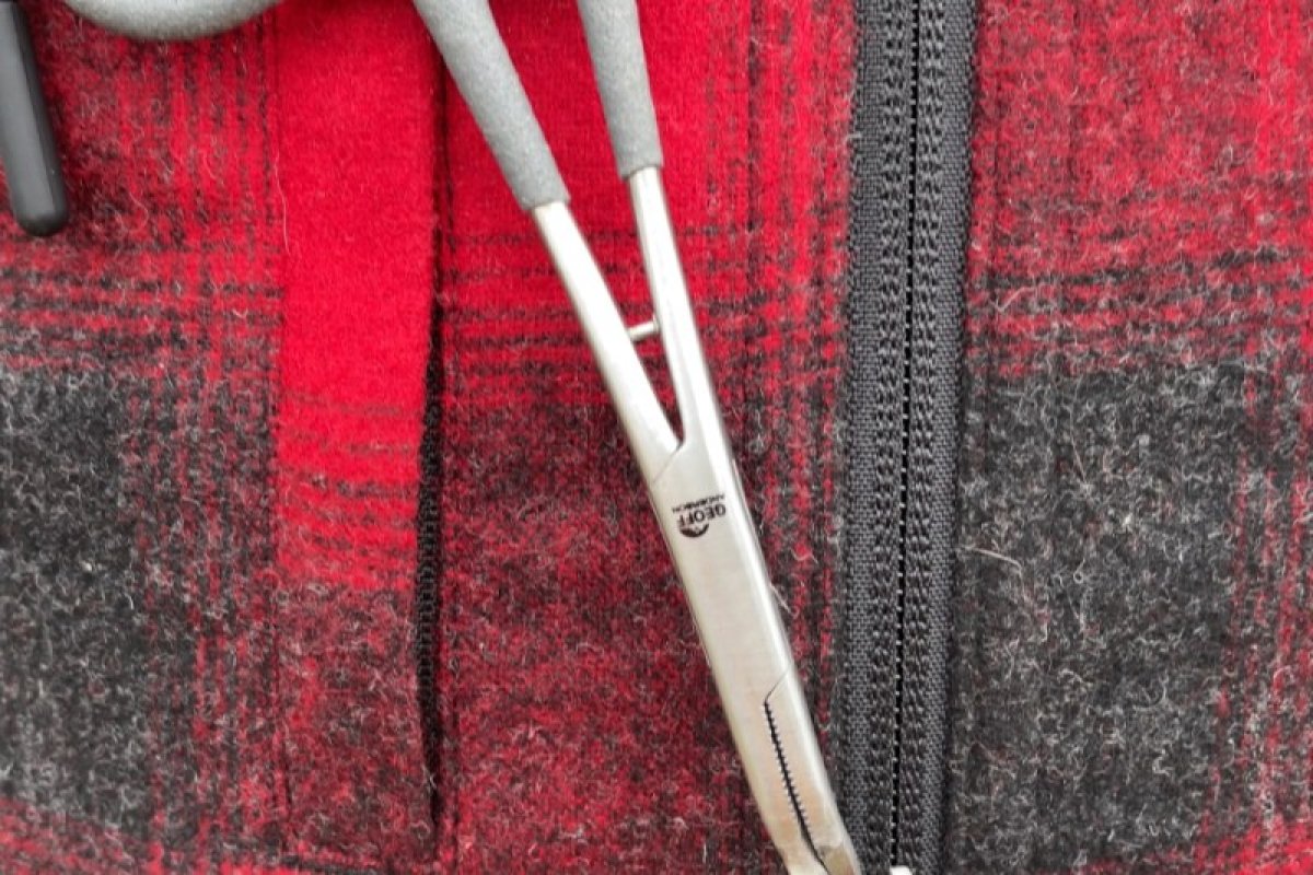 WizTool Geoff Anderson kleště pean zahnuté 17,5cm